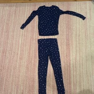 GAP Kids Navy Pajama Set with White Dots